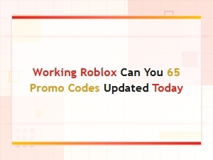 Working Roblox Promo Codes Updated Today