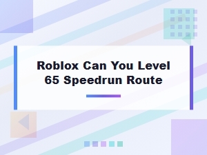 Best Speedrun Route for Level 65 in Can You Level